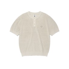 브랜드정품 리 LEE 헨리넥 반팔 니트 라이트 베이지 362258