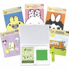 유아 초등 자석칠교 학습지 워크북 사고력 한글 숫자 도형 창의력 교구 퍼즐, 알파벳과 숫자, 1개