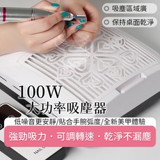 SG218 美甲集塵器 100W大功率 可調轉速 低噪音, 吸塵器, 白色