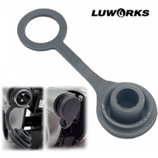 통통피싱 루웍스 전동릴 전원코드방수캡 소켓방수뚜껑 2핀 LWT-274 (시마노 다이와 바낙스 호환), 그레이