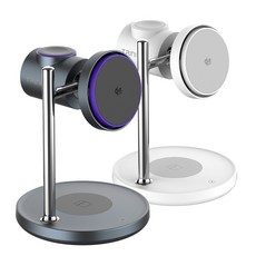 트리니 Qi2 25W BLDC 쿨링팬 애플+갤럭시 지원 맥세이프 3in1 초고속 무선충전기 TR-Qi25W, 1개, TR-Qi25W 딥그레이