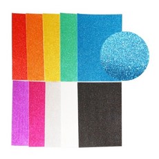 글리터펠트지 EVA 접착식 반짝이 스티커 네임핀 만들기 재료, 12.은색