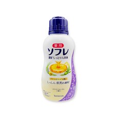 日本BATHCLIN巴斯克林 舒芙蕾濃厚白濁湯潤膚泡澡液入浴劑480ml/瓶 (滋潤乾肌乳霜香氛沐浴油 草本萃取身體洗沐精華液 芳療SPA保養入浴液), 1個, 花香(紫)