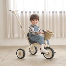 베네베네 이지 다기능 아이 유아 세발자전거 유모카 S2, 그레이, 1개