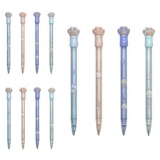굿모닝냥 고양이발 샤프 12개세트 0.5mm 그립감좋은 초등학생 필기도구 단체 선물, 1세트
