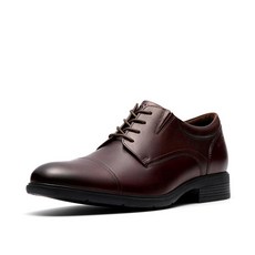 [미국수입정품] Clarks 남성용 Steadwell 모자 블랙 가죽 넓은 발볼 13 288454