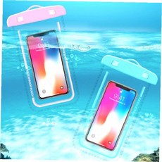 스마트폰 방수 케이스 물놀이 수영 해변 휴대폰 보호 파우치 터치 가능 목걸이 끈, 1개, 민트