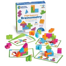 [러닝리소스] STEAM 학습 완구 3D 패턴 브레인메트리 Learning Resources STEM Explorers Brainometry 34 Pcs Ages 5+, 1세트
