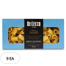 데체코 피오르디세몰라 메찌 리가토니 파스타, 500g, 9개