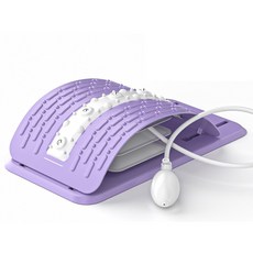 허리스트리칭기 에어공기압 에어리프트 넥픽스허리마사지기 등마사지기, 허리스트레칭기 보라색, 1개