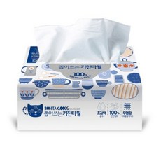 BONITA GOODS 廚房紙巾 100%天然紙漿 3層 無香 100抽, 1個, 100張