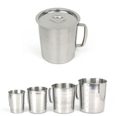 3리터 스텐 계량컵 계량비커 16.7x18cm 뚜껑포함79m4+3rcF