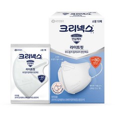 크리넥스 KF80 입체형 마스크 소형 10PX4개, 10개입, 6개, 화이트