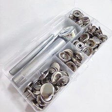 골프백 캐디백 똑딱이 수리 도구, 실버
