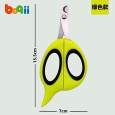 妃雪森 波奇寵物指甲剪 犬貓通用, 1個, 物指甲剪【綠色款】犬貓通用