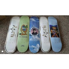 April滑板板面 堀米雄鬥 Tuto款 8.0吋 左2綠色蝴蝶, 如圖所示, 1個