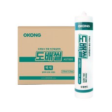 오공 도배씰 AS7000 도배보수 전용 아크릴실란트 고점도 고접착력 백색 270ml, 1박스