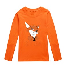 瘋狂動物城 男女童棉長袖T恤