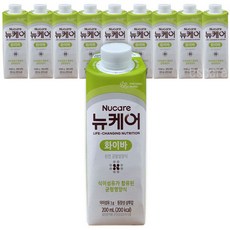 뉴케어 화이바 200mlx10개 식이섬유 경관 영양식, 200ml, 10개