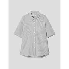 에잇세컨즈 8SECONDS 옥스포드 스트라이프 반소매 셔츠 그레이 425765LY93 141198