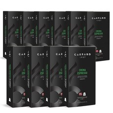 까라로 네스프레소 호환 커피캡슐 블랙라인 크레마에스프레소, 5.2g, 10개입, 10개