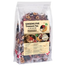 Ginseng Five Treasures Kidney Tea 인삼 오보차 신장차 신장에 좋은 차 남성차 남성용 티백 전통 중국 한방 티백 25*10g, 250g