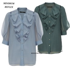 미니멈 MD 프릴 시스루 블라우스 MD MZBAWB3030_CJ