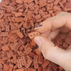 DIY 모형 미니어처 구멍 벽돌 디오라마 조경 하우스 재료, 50개 50개