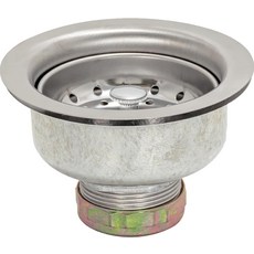 이지플로 더블컵 주방 싱크대 스트레이너 배수 어셈블리 3-124인치 개구부 1-14인치 표준 생크 스테인리스 스틸 30017, Extended Shank