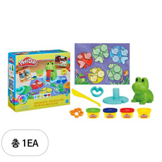 플레이도우 개굴개굴 개구리 유아용 클레이, 혼합색상, 313g, 1세트