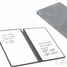 firstok 휴대용 화이트보드 노트 그레이 보드판