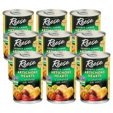 리스 대형 아티초크 하트 비GMO 14온스 (12개 팩) Reese Large Artichoke Hearts Non GMO 14 Ounce (Pack of 12), 396g, 1개