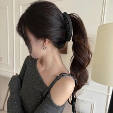 [강력추천 아이템] 미니 바나나핀 일자머리핀 헤어클립, 10. 블랙네이비 2개