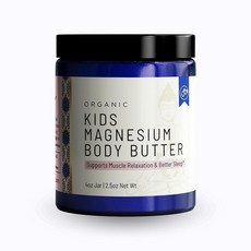 Organic Kids 마그네슘 휘핑 바디 버터 118.3ml(4온스) 병 2.5순중량 염화 마그네슘 영아부터 청소년까지 안전한 무향 포뮬러 근육 이완 및 편안한 수면, Organic Kids 마그네슘 휘핑 바디 버터, 11