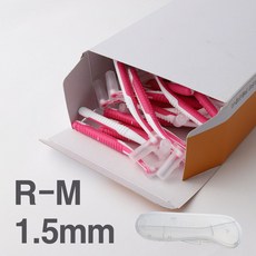 스카이덴트 001-100개입 치간칫솔 대용량 4가지 사이즈 치간치솔 치과칫솔 SKYDENT, 1.5mm, 100개입, 1개
