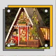Rolife 三角木屋 手工DIY小屋 模型, 1個
