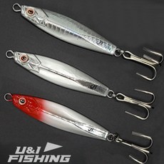 포항 대삼치 방어 빅게임 프리폴 메탈 지그 훅 풀세트, 80g 3개 셋트, 1개