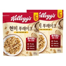 켈로그 담백한 현미 푸레이크 시리얼, 550g, 2개