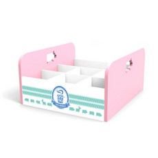 메가파라 우드애니티 점보 커피 정리함 돼지핑크 티백보관함