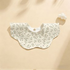 嬰兒口水巾 花瓣圍兜 寶寶純棉 六層紗布巾 小碎花