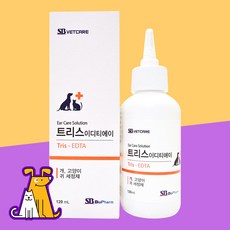 트리스 이디티에이 120ml 강아지고양이 귀세정제, 1개