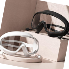 빅프레임 고글 물안경 알큰 수영안경 수경 DD-12762, 화이트