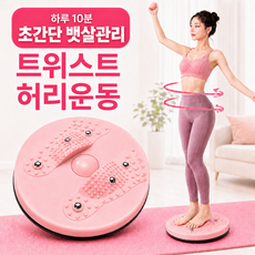 루미에 뱃살쏙 라인관리 트위스트 운동기구, 핑크, 1개
