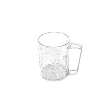 水波紋帶把手漱口杯 浴室牙刷收納杯, 水波紋漱口杯【冰川白】, 1個