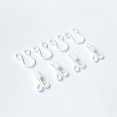 싸개 걸고리 국산 의류걸고리 1쌍, 4개, 화이트