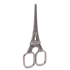 레트로 복고풍 엔틱 에펠탑 가위 수제 DIY 재봉 용품 다기능 가위, [05] Silver