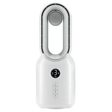 MIBELI 송풍 블루투스 날개 없는 미니 선풍기 F8-8L, 화이트