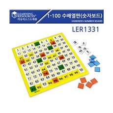 Learning Resources P가베가족 LER1331 1-100 수배열판, Learning Resources P가베가족 LER13