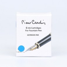 피에르가르뎅 만년필 카트리지 블루 6개입 국제 표준 규격, 3개