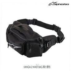 Alpinestars KANGA-2 騎士腰包 防水耐磨 口袋擴充, 黑, 1個
